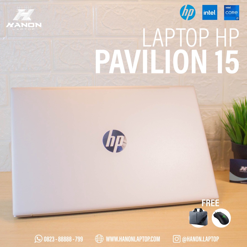 HP PAVILION 15 CORE I7 GEN 11 WINDOWS OROIGNAL KONDISI TOP LIKE NEW NOT ENVY SPECTRE I5