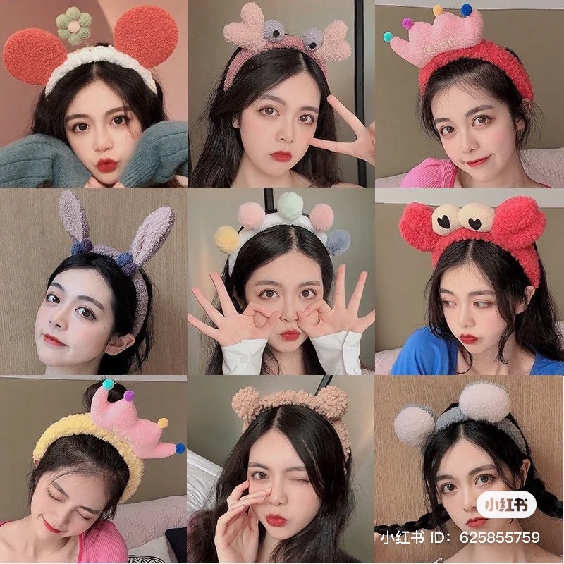 Korea Bando Bandana Wanita Ikat kepala lembut mewah yang lucu Fashion Aksesoris Kekinian Bandana Bando Aksesoris Rambut