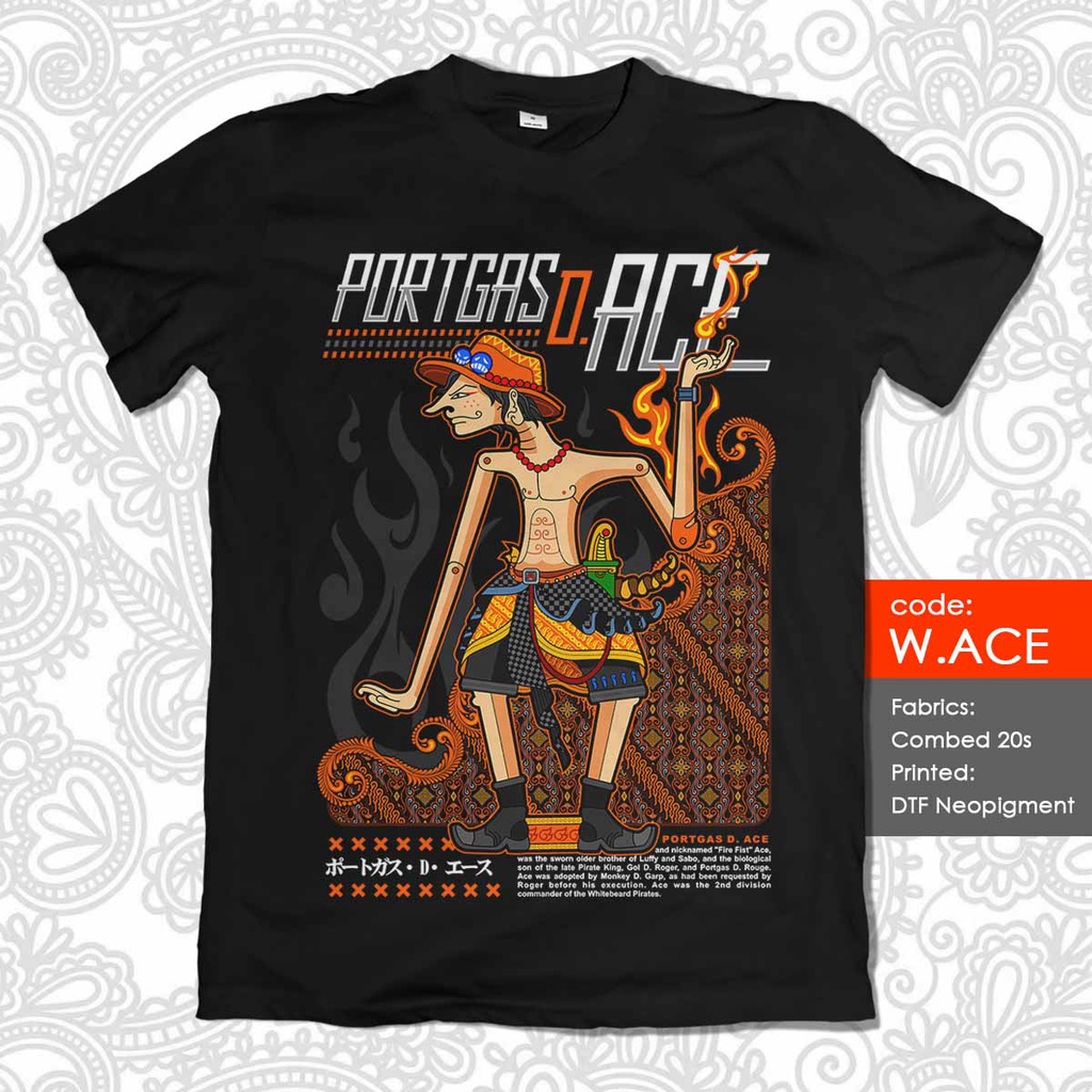 KAOS WAYANG ONE PIECE, UNIK &amp; BEDA DARI YANG LAIN!