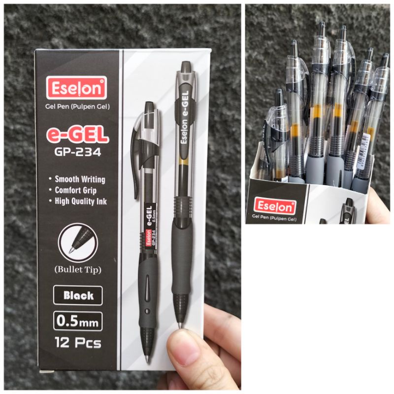 [LUSIN/ 12PCS] Bolpen/ pulpen ESELON E-GEL GP234