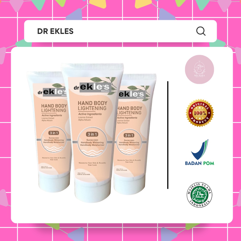 dr Ekles Skincare - Handbody Lightening