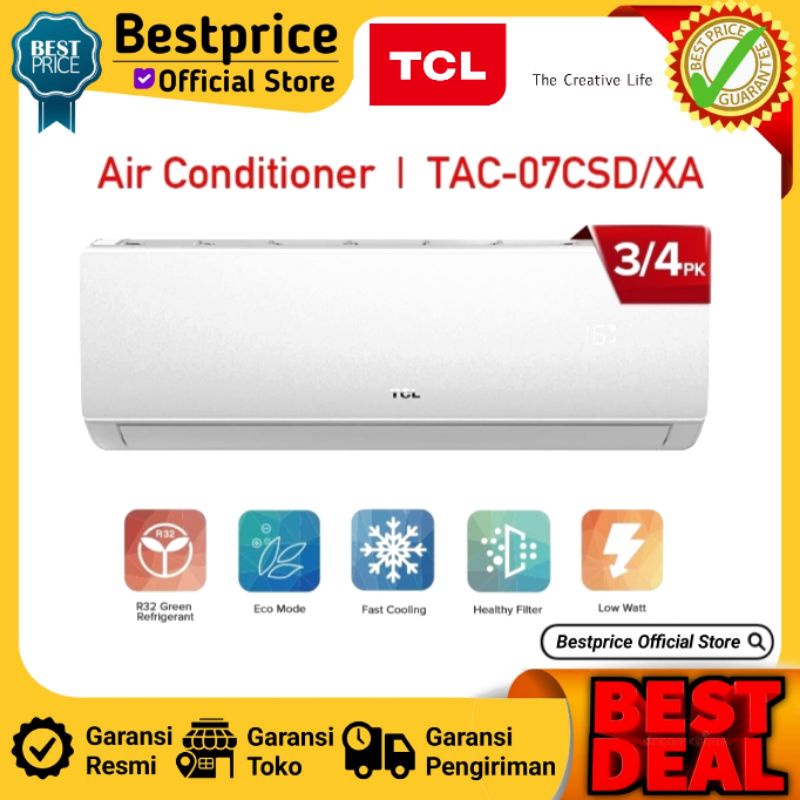 TCL AC TAC07CSDXA - Split AC 3|4 PK R32