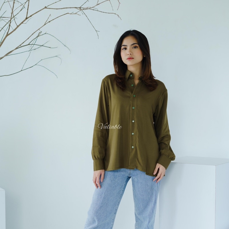 Tisha Basic Shirt Rayon Twill Valiable (M-XXL)