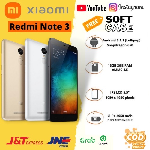 hp xiaomi redmi note 3 ram 3gb internal 32gb helio mediatek | hp handphone xiaomi note 3