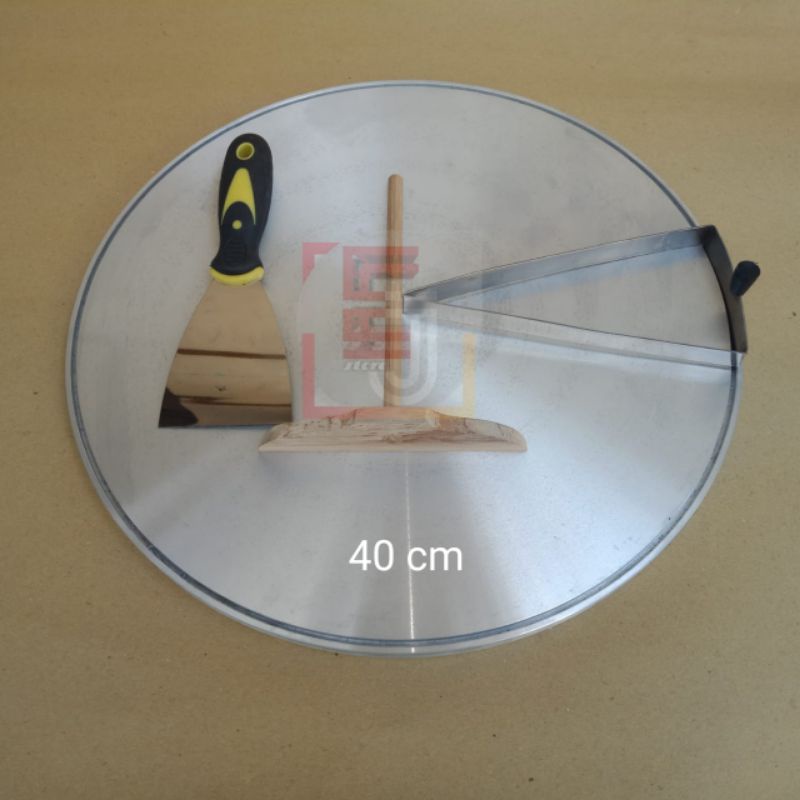 loyang crepes 40 cm semi otomatis komplit