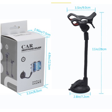 Ready Stock Soft Tube Car Holder Mobil Jepit 4 Cakar Tempel Kaca Dashboard Gps HP Flexible Universal Penyangga