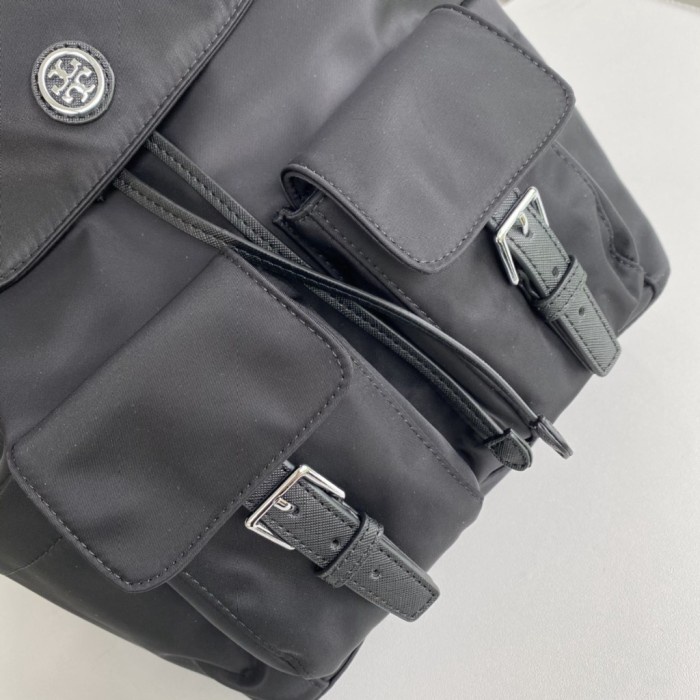 Tory Burch Flap Nylon Backpack