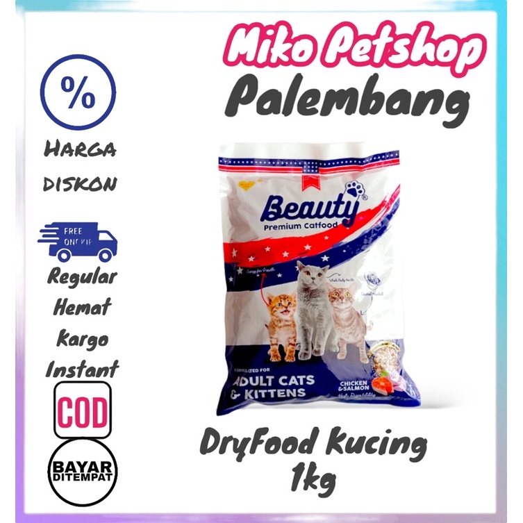 Makanan kucing Beauty Catfood 1kg