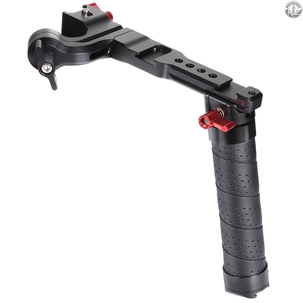 Andoer Handle Sling Aluminum Dengan Cold Shoe Universal 1 / 4 3 / 8 Interface Pengganti Untuk DJI Ronin S 2 / Ronin SC 2 Gimble