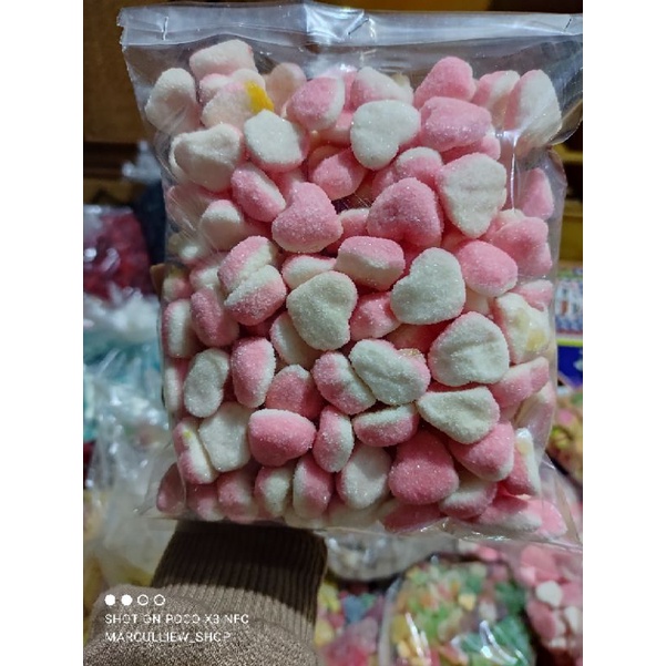permen yupi love kiloan kemasan 500gr reject bentuk