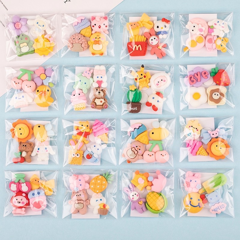 Sticker 3D isi 4 Timbul Botol / Resin Clay