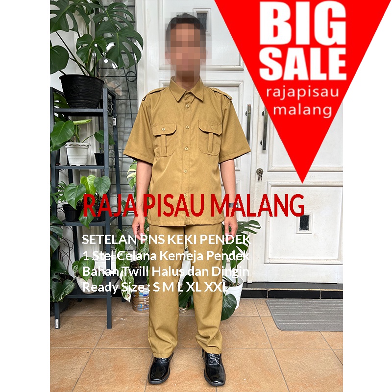 Seragam PNS Premium / Baju Keki Premium bahan Semi Woll