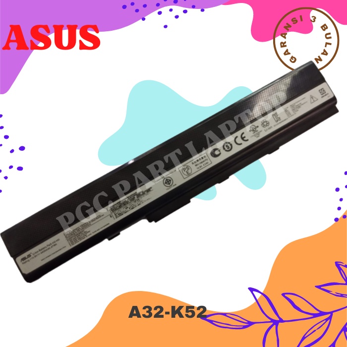 Original Baterai Laptop Asus ASUS A42, A42J, A42F, K52, A52, A52F
