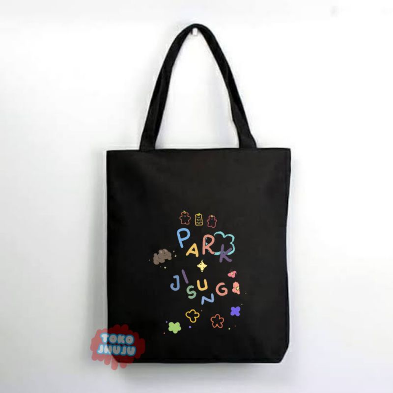 Tas Totebag Resleting NCT Park Jisung Multi Colour Printing