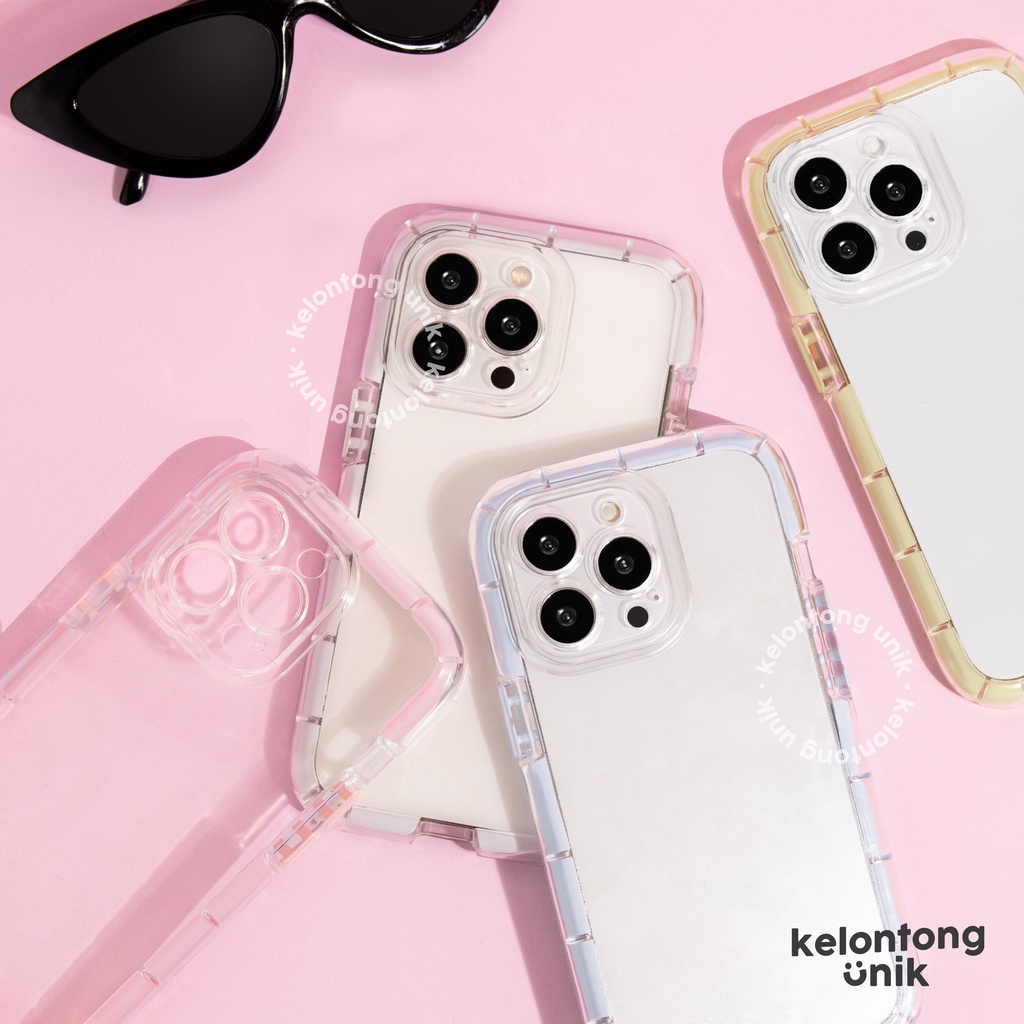 For iPhone - Shockproof Bumper Clear Case