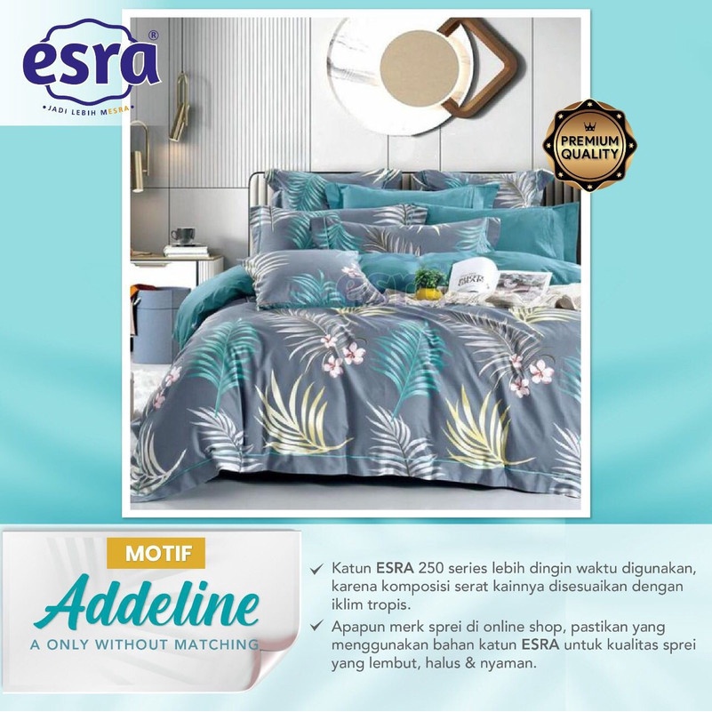 Sprei Set Premium Katun ESRA Motif Addeline