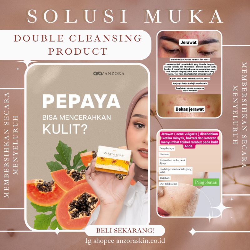 sabun pepaya (normal skin) &amp; sabun susu sereh ( semua jenis kulit)