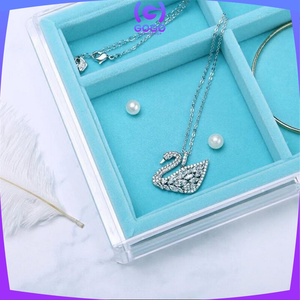 GOGO-K21 Rak Perhiasan 3 Laci Jewelry Box Organizer Rak Penyimpanan Kalung / Cincin / Gelang