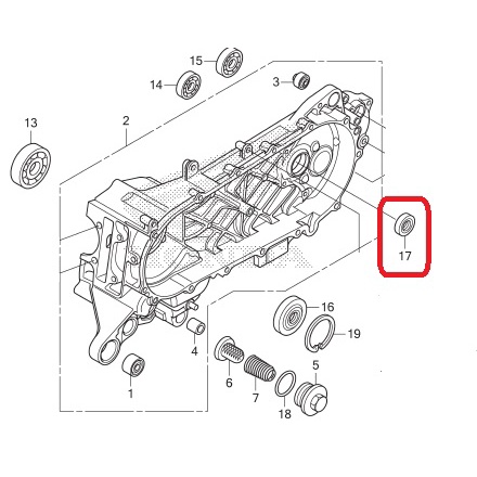 SEAL SIL AS POLY MAGNET GARDAN BELAKANG OIL SEAL 20 X 32 X 6 BEAT SPACY SCOOPY VARIO KARBU FI ESP 91202-KJ9-009 ASLI ORIGINAL AHM HGP HONDA