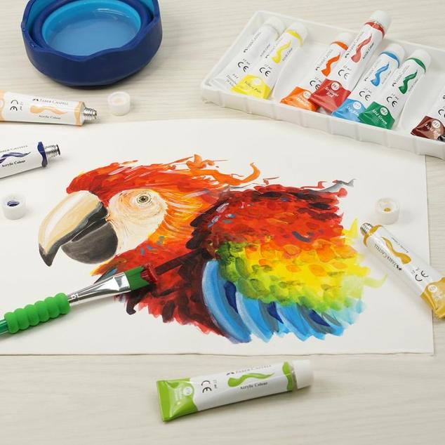 

Faber-Castell Acrylic tube 12 ml - 12 colours
