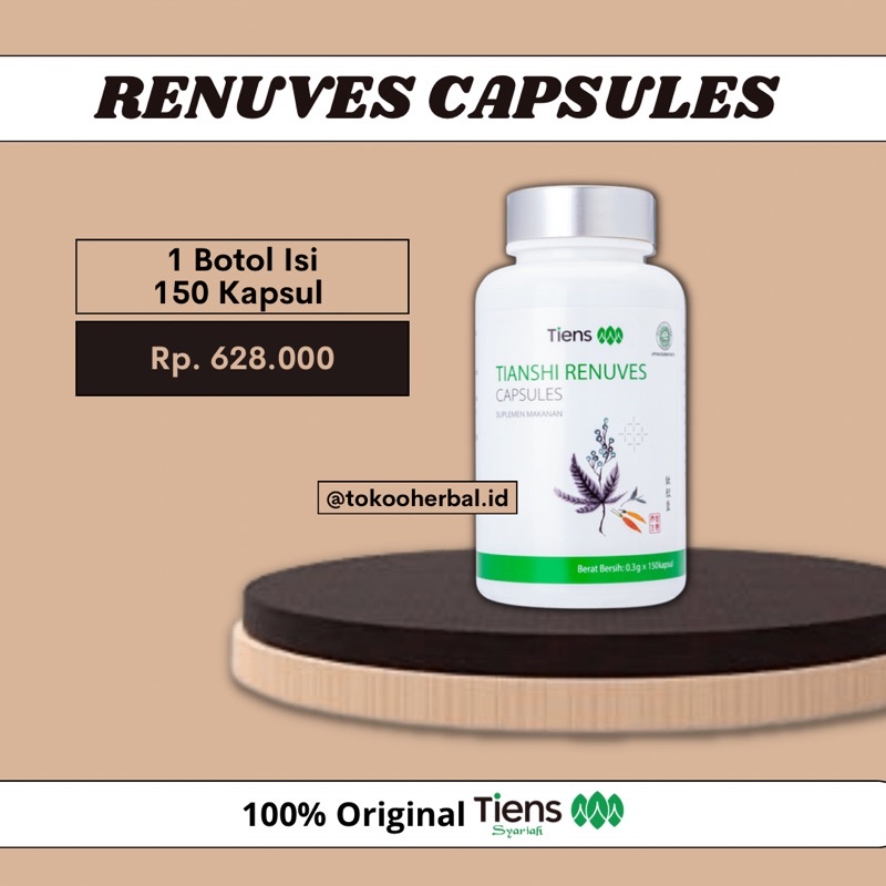 Renuves Kapsul Tiens Pembersih Paru-Paru Mata Minus