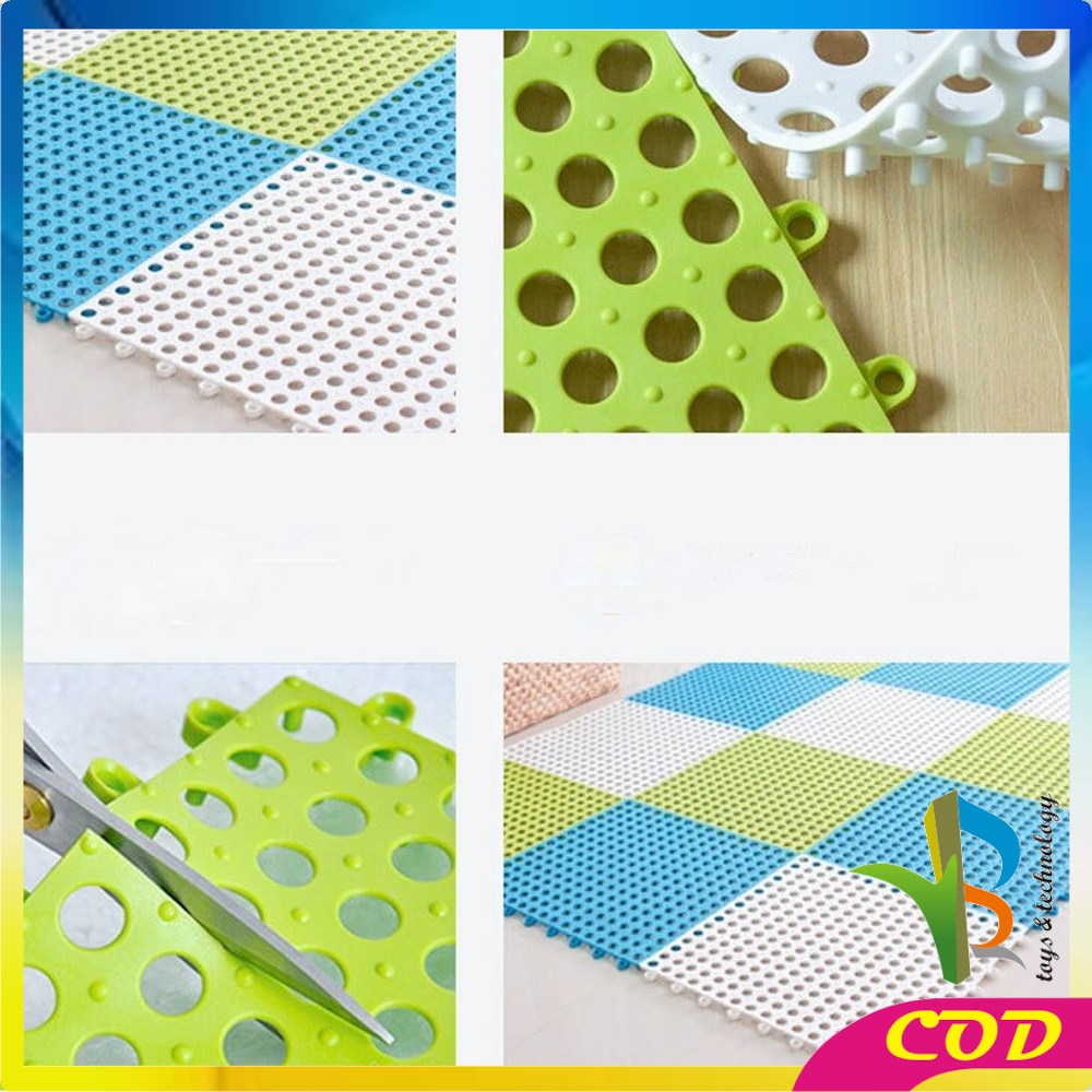 RB-C236 Karpet Kamar Mandi Anti Licin 30x30CM / Keset Lantai Anti Slip Polkadot Dapur Mat Non-Slip