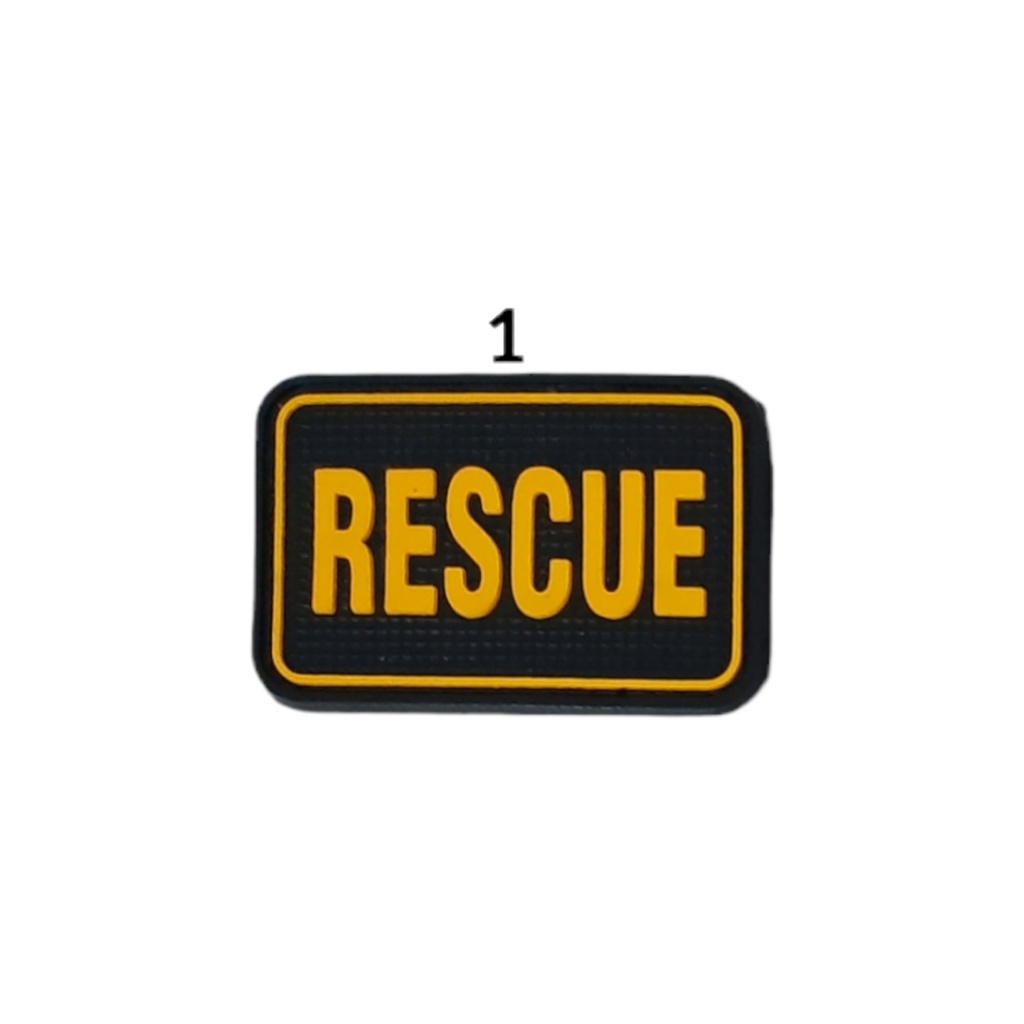 Patch Rubber Logo Rescue, SAR, Basarnas, Search And Rescue, Potensi sar TRC Tim Reaksi Cepat, BPBD