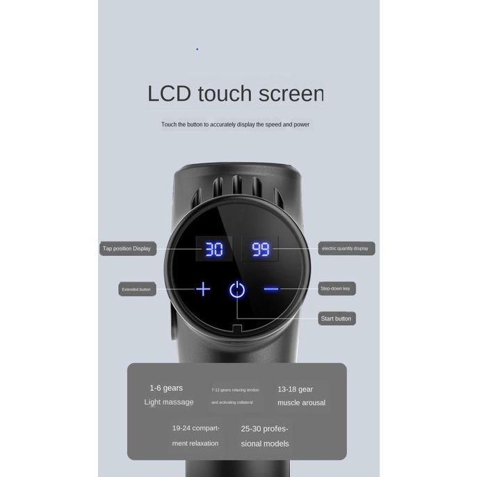 Alat Pijat Getar Terapi Relaksasi Otot muscle Smart Massage Gun LIDAK