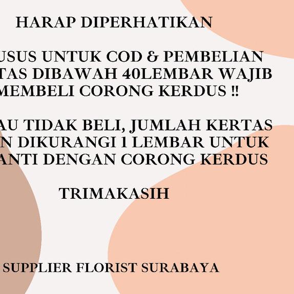 

KERTAS BUNGA BICOLOR(1PAK:20LBR)/WRAPPING PAPER/WRAP BUNGA/FLOWER WRAP - PINK TUA-MUDA