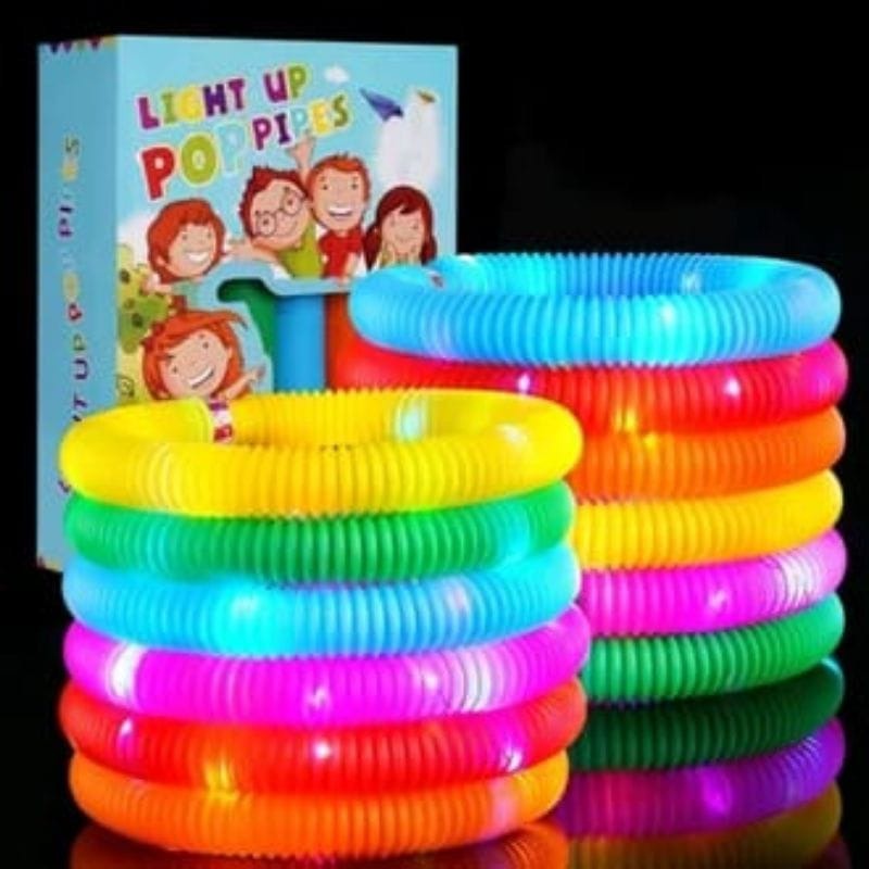 Light Up Pop Pipes Mainan Lampu Warna 1 pc