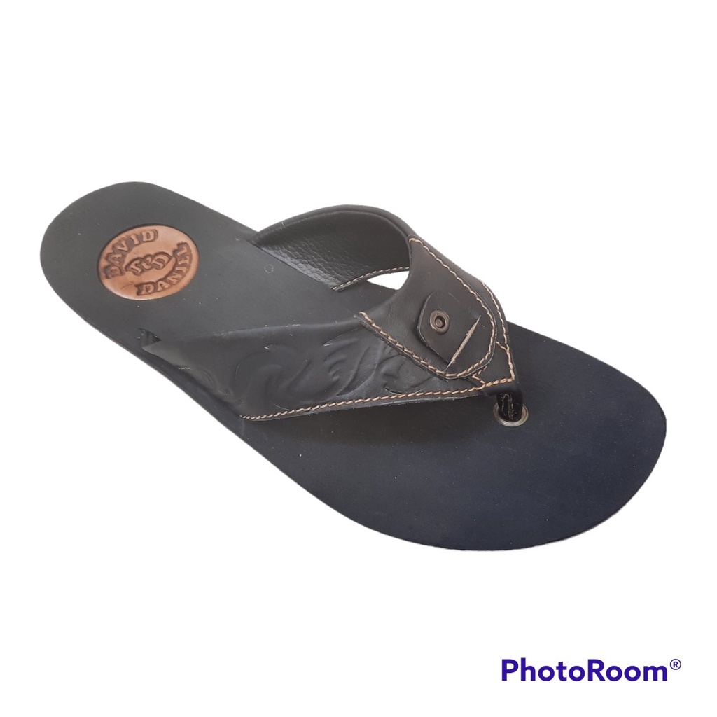 DAVID DANIEL Sandal Javarino Kulit - ARV 01 Black