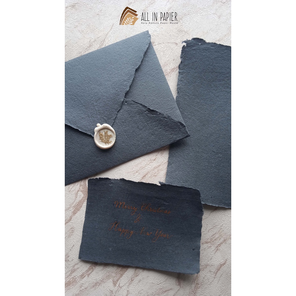 

Amplop Handmade C5 Black Forest – Vintage & Unik, Kertas Daur Ulang