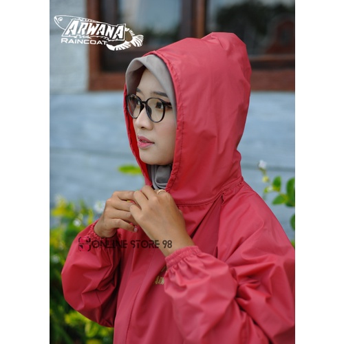 Jas Hujan Mantol Motor  Arwana Bahan PVC Tebal Dan Elastis Pria Wanita Setelan Baju Dan Celana Garansi Original
