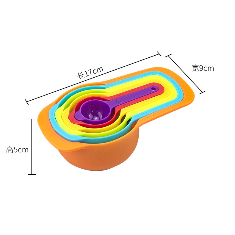 Sendok Takar Set 6 Pcs Warna Warni HL SETAK 60