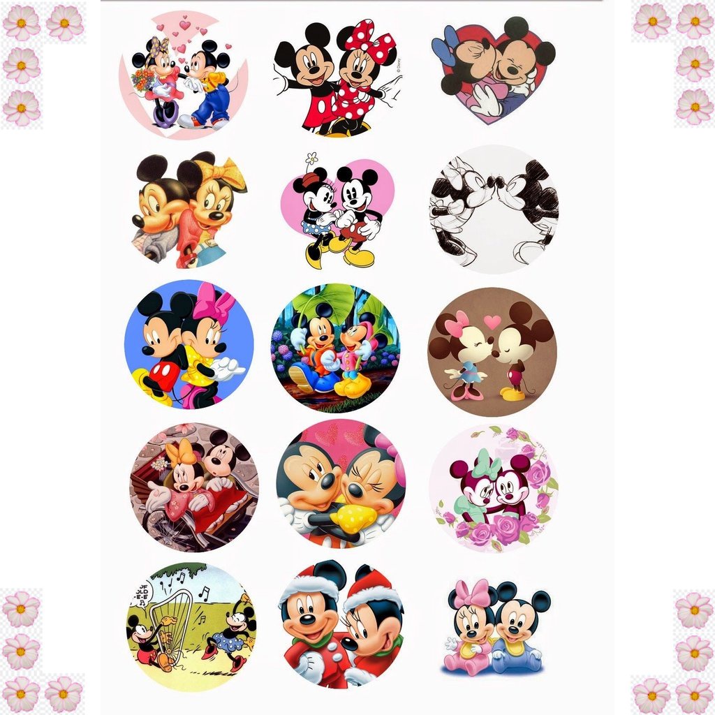 

CUPCAKE TOPPER CUSTOM KARAKTER MICKEY MINNIE MOUSE AENBAG TOPER KERTAS