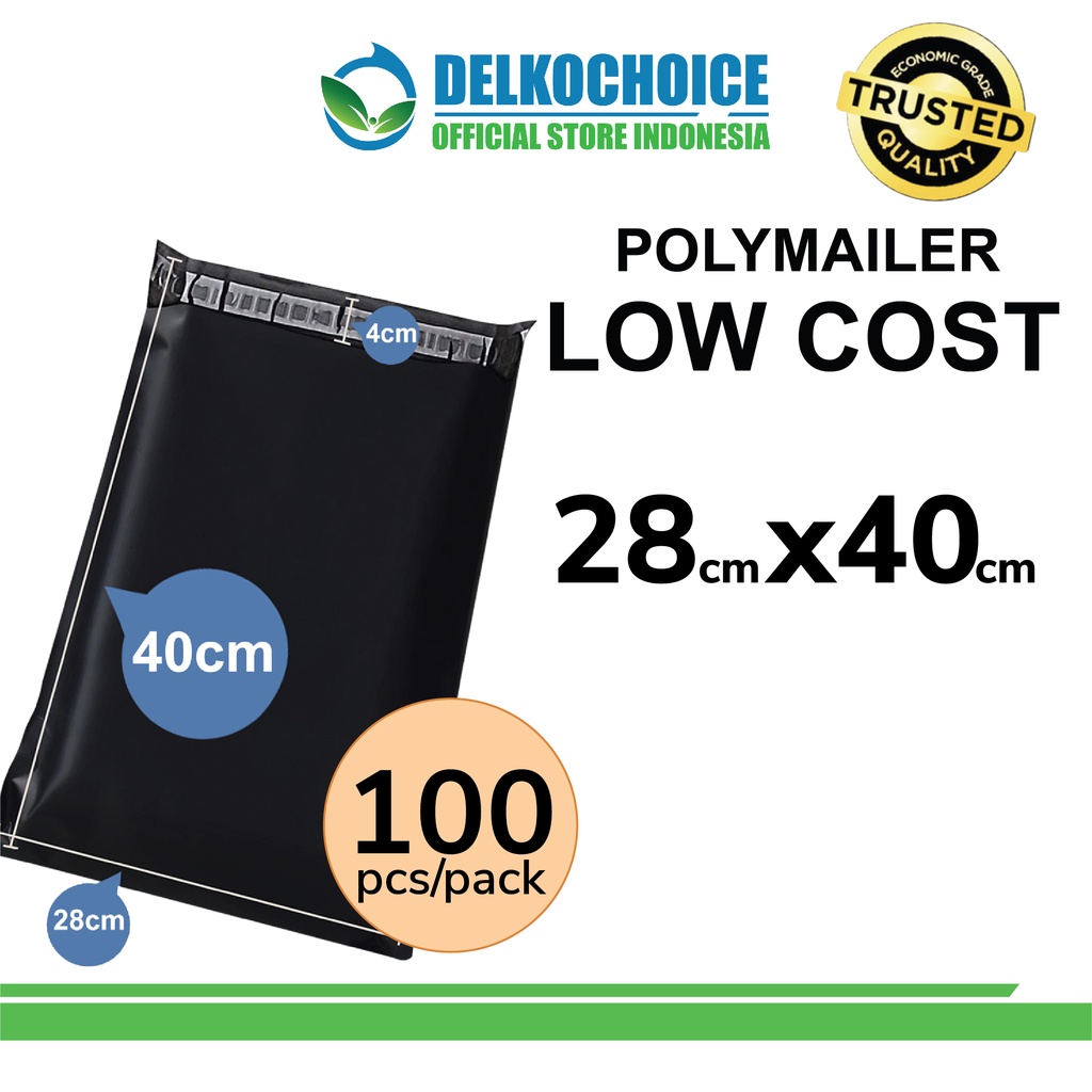 

Plastik Polymailer PACK LOW COST Amplop Polimailer HITAM 28x40 RUSFET