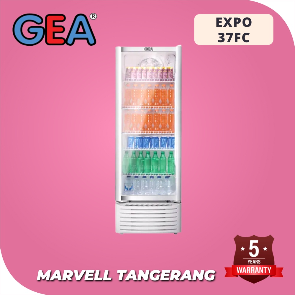 Kulkas Showcase GEA EXPO 37 FC Display Minuman 5 Rak 37 FR Original