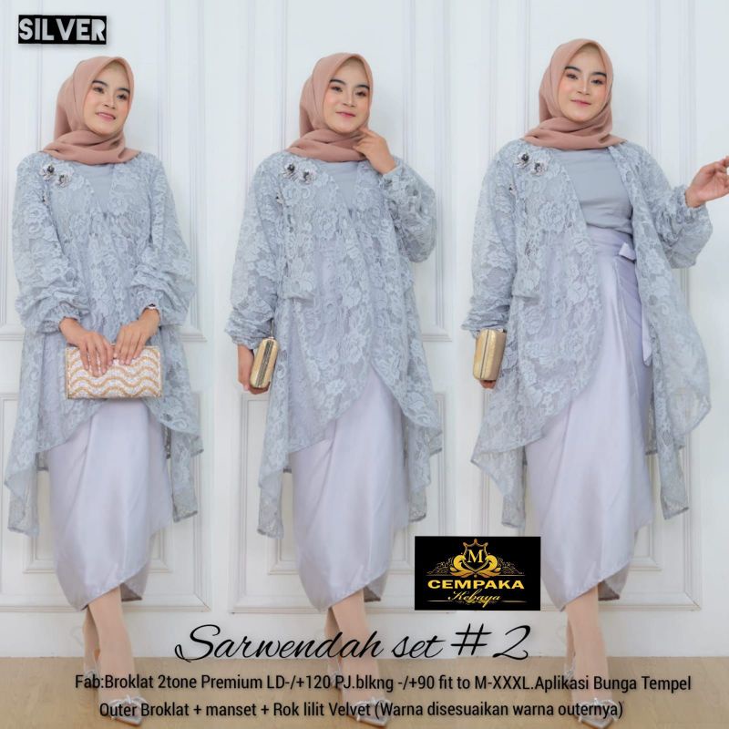 KEBAYA MODERN JUMBO SARWENDAH SET LD120 BISA COD