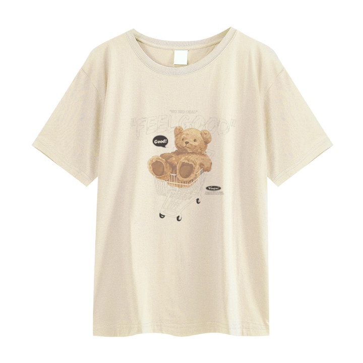 RDGF official shop/Kaos 2023 untuk Pasangan/kaos pria/kaos cowo/pola boneka beruang/kaos oversize korea