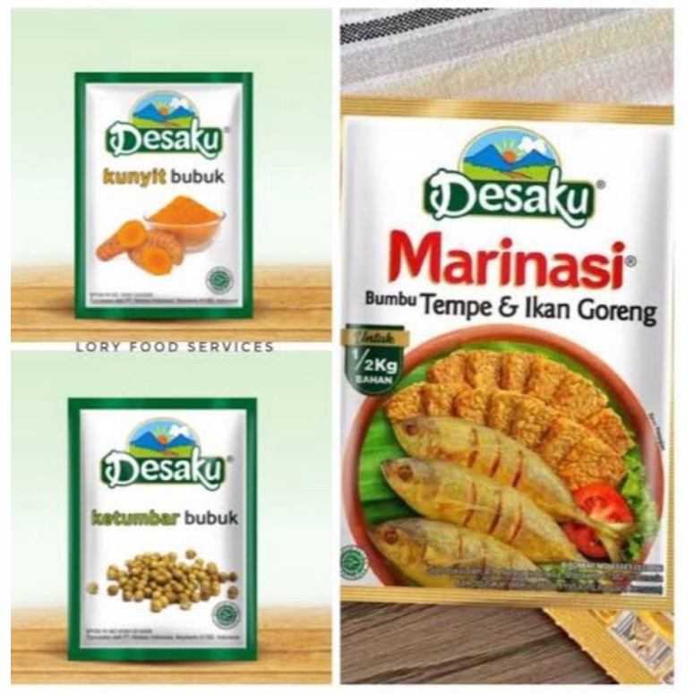 

Desaku Marinasi Bumbu Tempe dan Ikan Goreng, Kunyit Bubuk, Ketumbar bubuk 15 gr