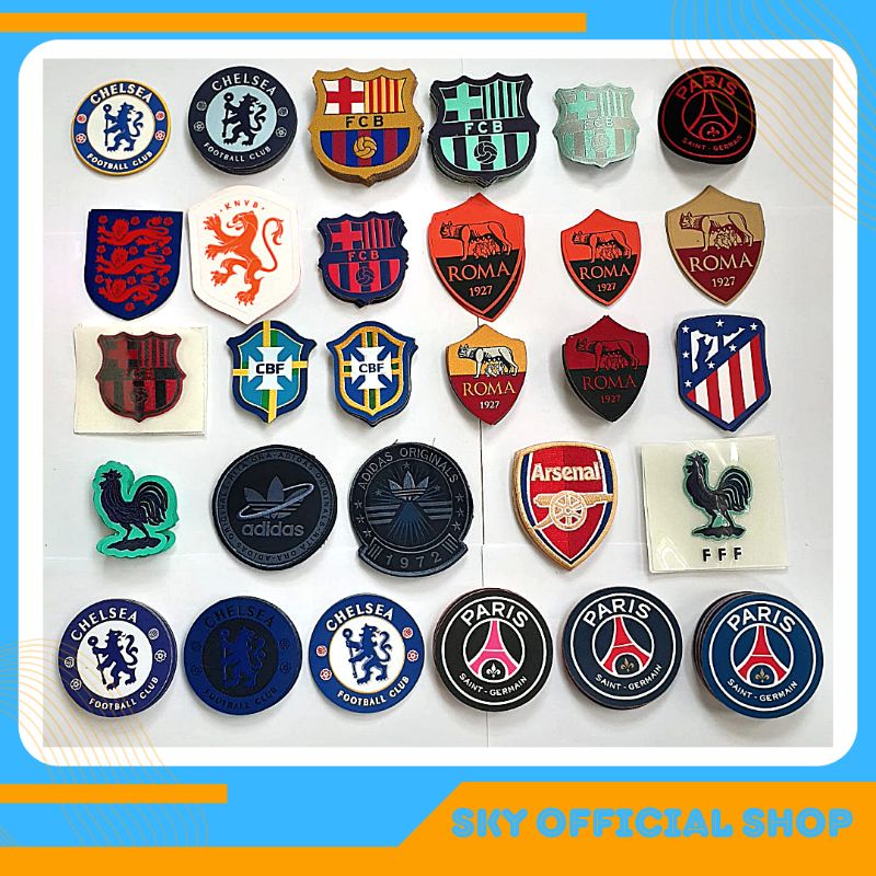 Patch Woven Emblem Logo Bordir Komputer Premium Quality Stok Garment Original Club Sepak Bola Fashion Outdoor Sport Casual Ultras