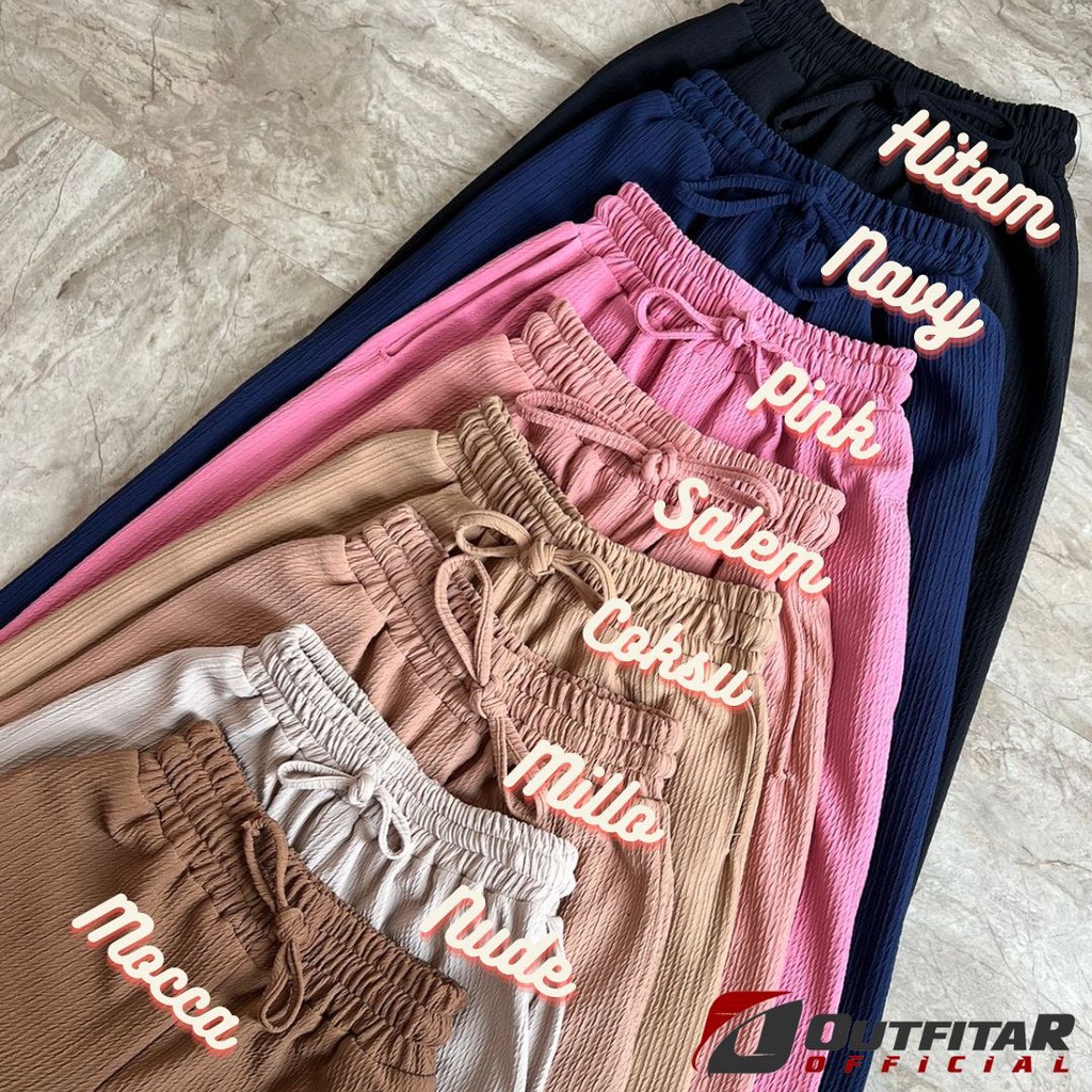 Celana Kulot Wanita Highwaist Kulot Premium Momoto Pants