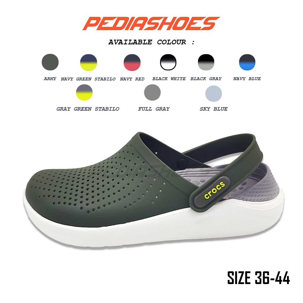 Crocs Pria Wanita Literide Crocs Original Sandal Pria Wanita Sandal Crocs Murah Sandal Rumah Sakit