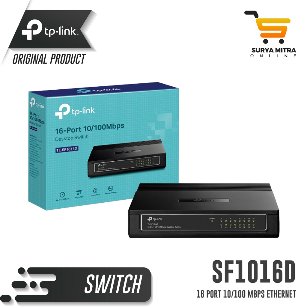 Switch TP-Link Ethernet TL-SF1016D 16 Port