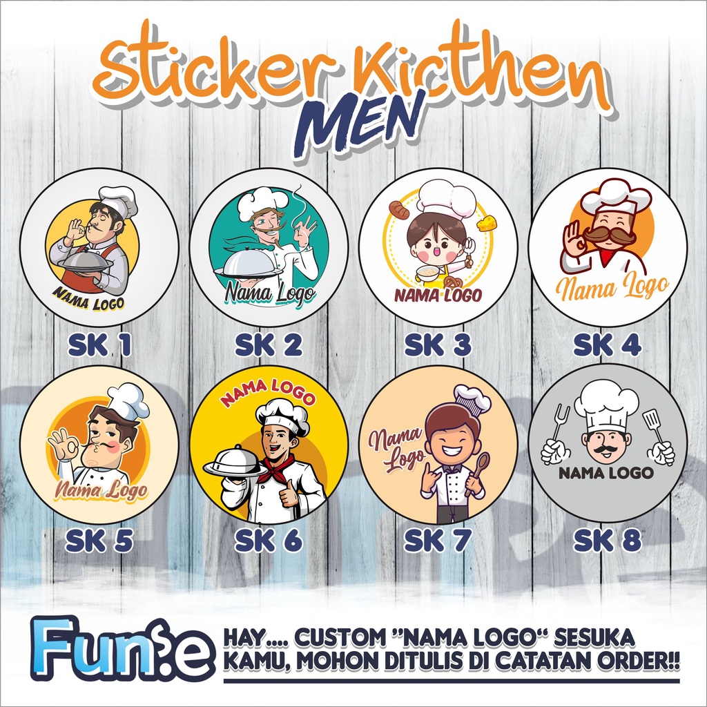 

CUSTOM STIKER KITCHEN MEN