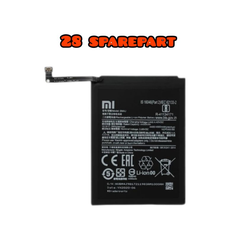 BATERAI / BATRE BM4J XIAOMI REDMI NOTE 8 PRO ORIGINAL