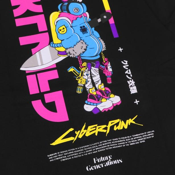 KREMLIN Electropunk T-shirt Kaos Hitam - Kazuo - Black - M