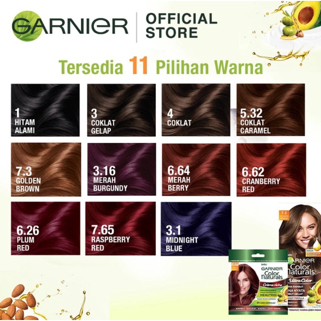 GARNIER COLOR NATURAL ULTRA COLOR KOTAK TWINPACK (2PCS) ALL VARIAN