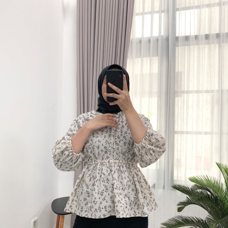 BLOUSE KOREA / FLOWER SHIRT / OLLA BLOUSE KOREAN STYLE / FLOWY BLOUSE / OLLA FLORA DAMARA GLADYS