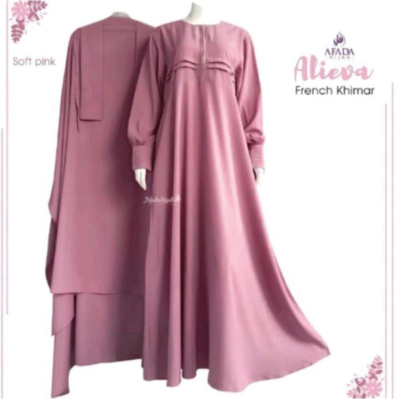 GAMIS SET ALIEVA FRENCH KHIMAR BY AFADA HIJAB